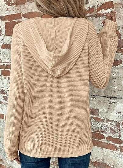 Drawstring V-neck Casual Pullover Hoodie image 8