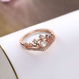 Crown-Shaped Engagement Ring image 4