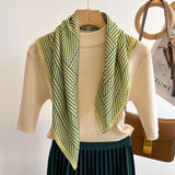 Striped Print Scarf Shawl Hijab for Women image 4