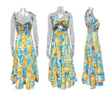 Tropical Maze Cutout Midi Dress image 5