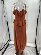 Ruffled V-Neck Wide-Leg Jumpsuit image 3
