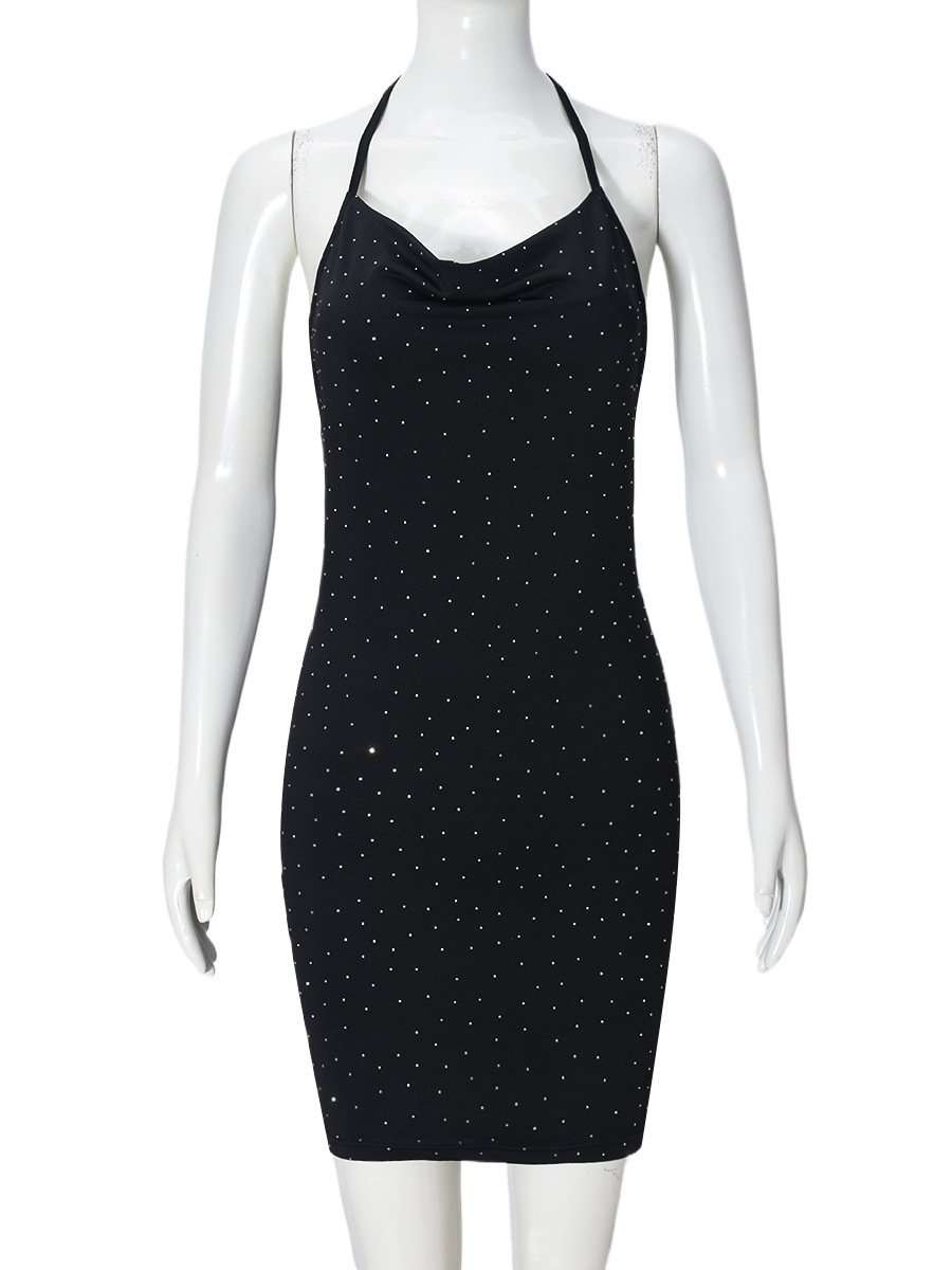 Spaghetti Straps Sequin  Bodycon Mini Dress image 2