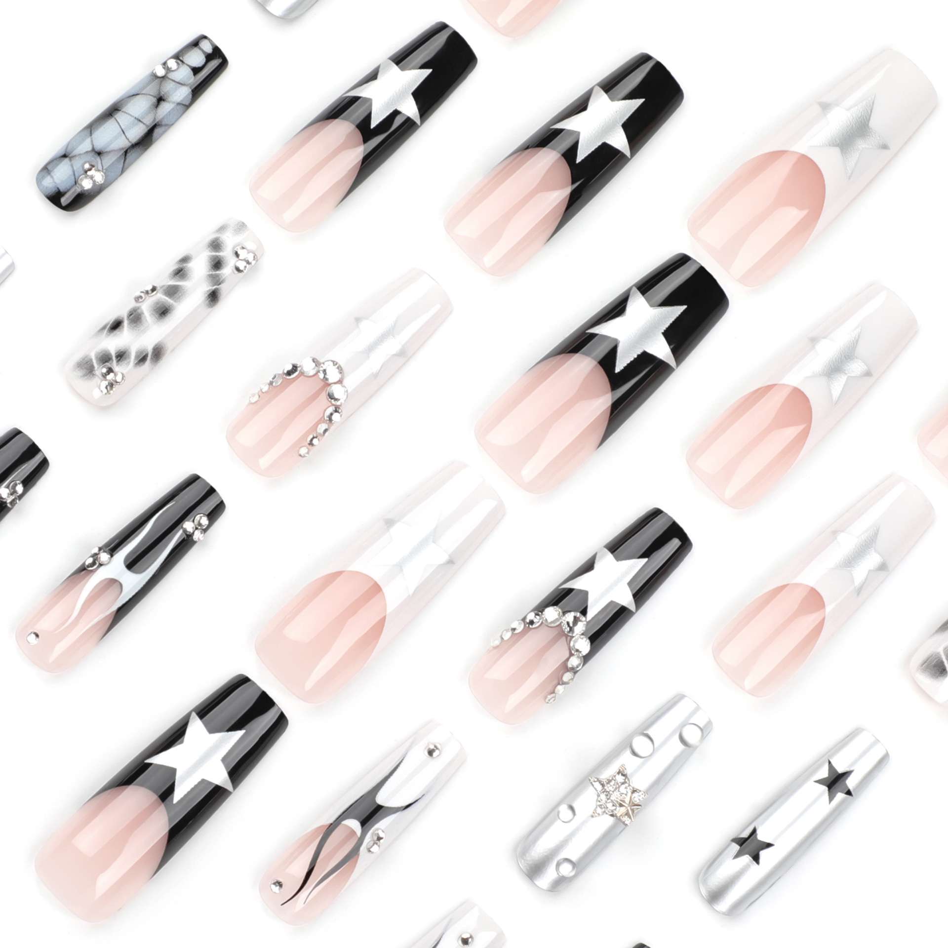 Glamorous Geometric Nail Art Set image 2