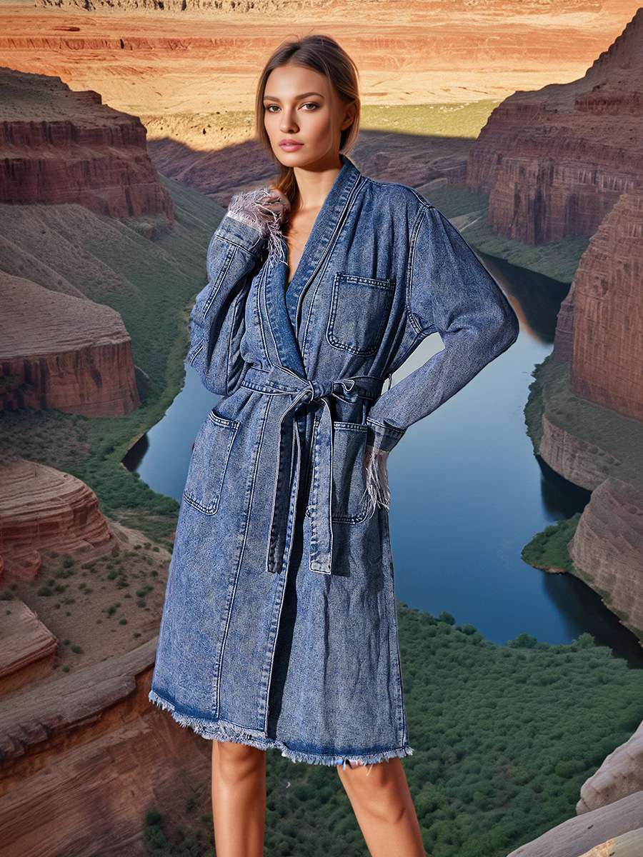 Loose commuting long cozy Coat image 2