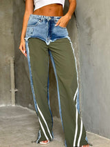 Urban Switch Cargo Denim Pants - M, Green image
