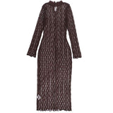 Lace Midi Dress with Long Sleeves image 5