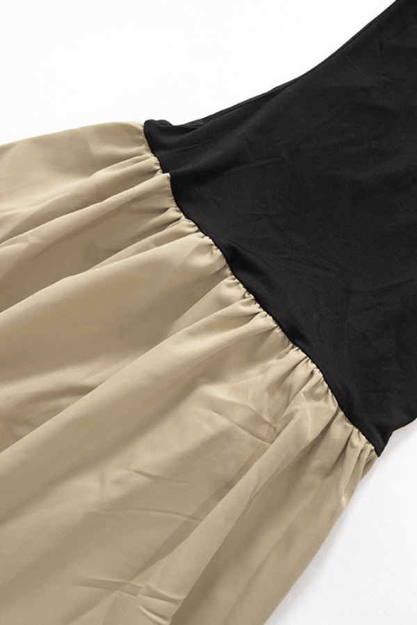 Elegant Contrast Maxi Dress image 7