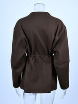 Elegant Oversized Coat with Belt image 5