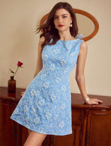 Elegant Floral Sleeveless Dress image 5
