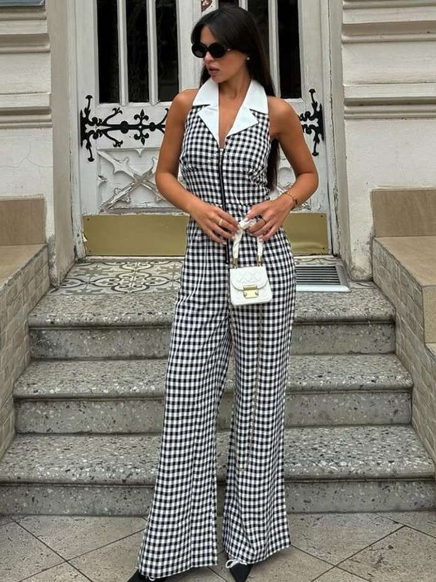 Dressy V Neck Sleeveless Jumpsuit image 1