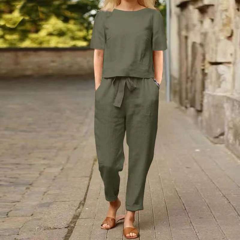 Two-Piece Lounge Set - L, Crocodile Green image