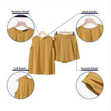 Relaxed Fit Top & High-Waisted Shorts Set image 6