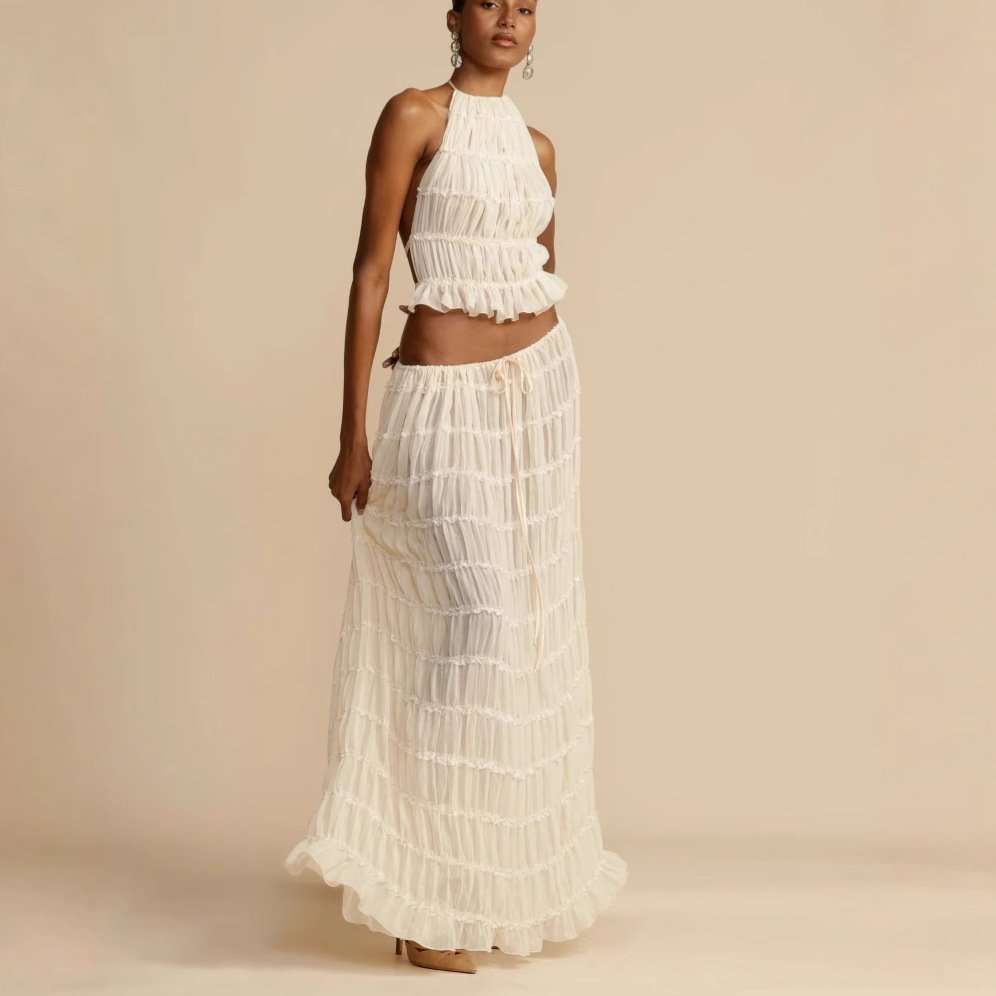 Crinkle Chiffon Two-Piece Set image 3