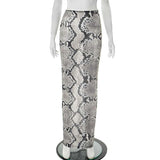 Snake Print Maxi Skirt image 5