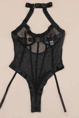 Sexy Halter Neck Mesh Bodysuit Lingerie Intimates image 5