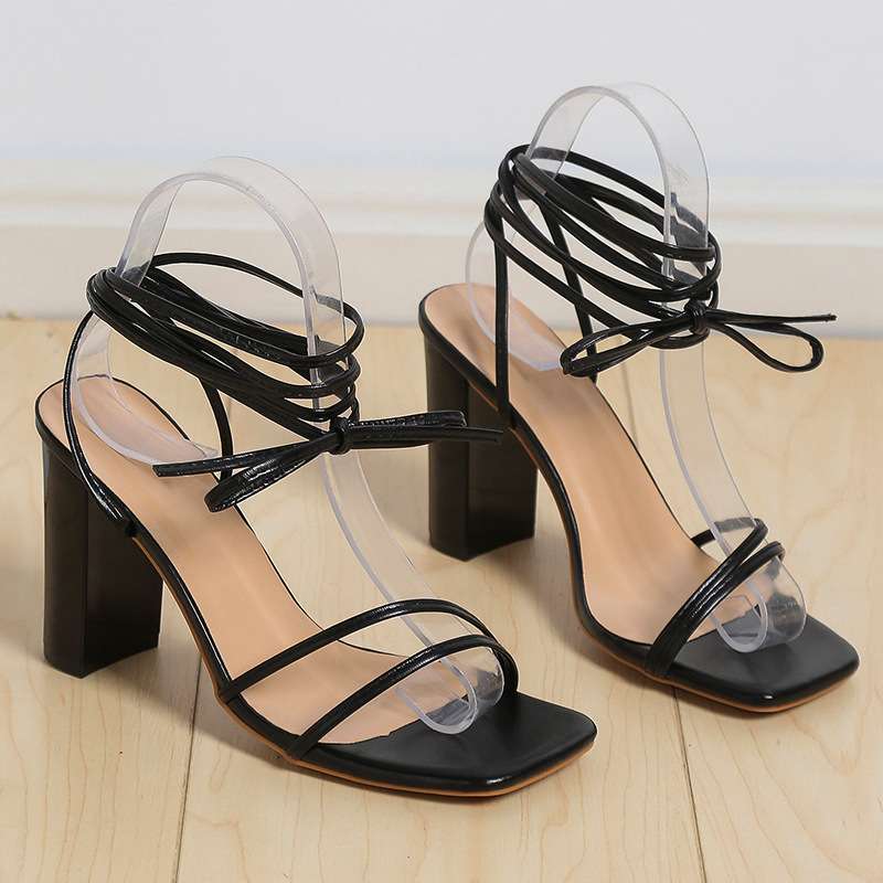 Elegant Strappy High-Heel Sandals