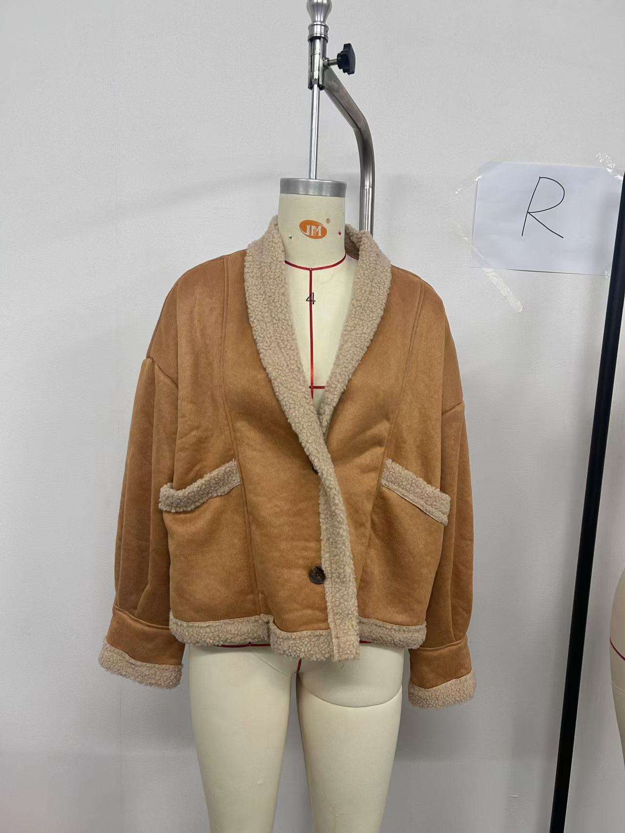 Faux Fur Winter Jacket Loose Casual Overcoat image 5