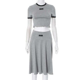 Crop Top & Skirt Set image 2