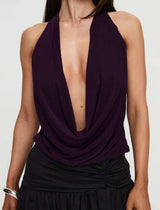 Deep Purple Halter Top image 4