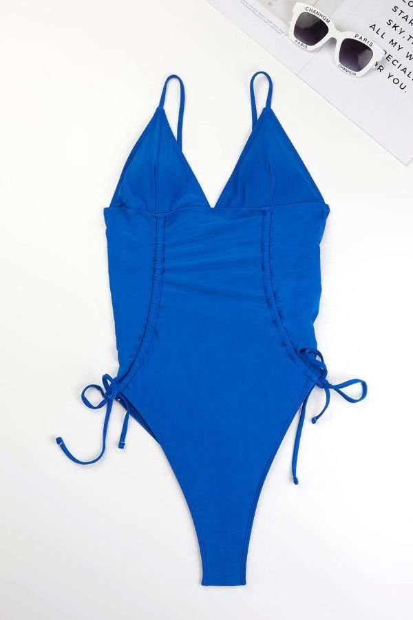 One Piece Swimwear Bathsuit - M, Blue image