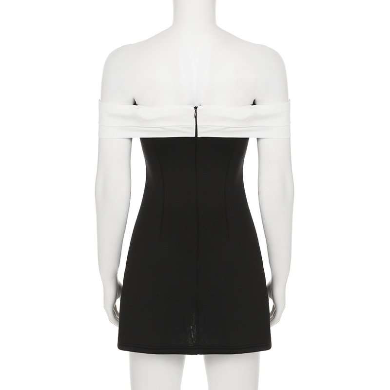 Off-Shoulder Dress with Bow Detail image 3