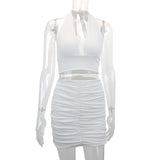 Halter Neck Crop Top & Mini Skirt Set image 6