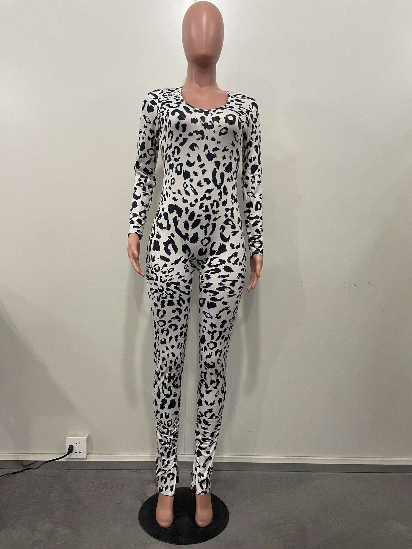 Lace-up Leopard Print Jumpsuits image 7