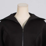 Black Corseted Scuba Jacket image 7