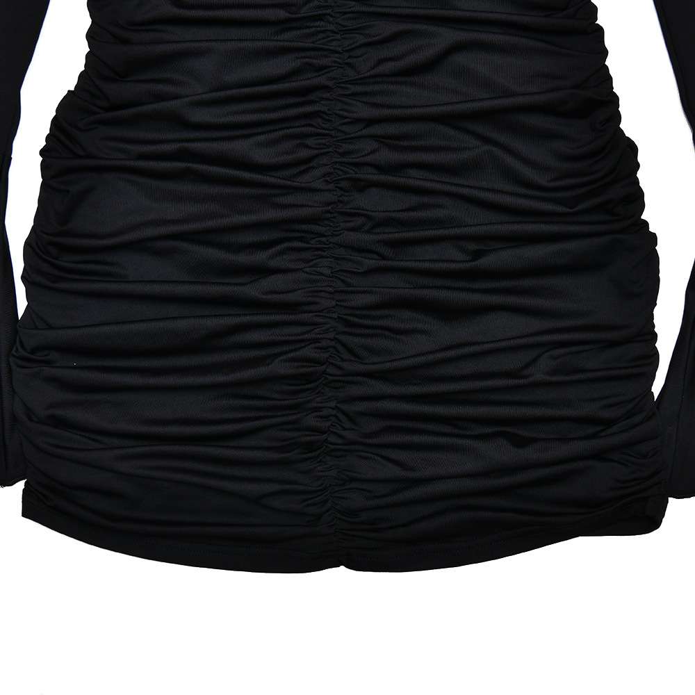 Off-Shoulder Ruffled Dress with Flared Sleeves image 6