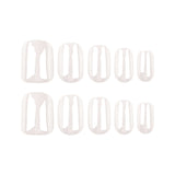 Glossy White Nail Art image 2