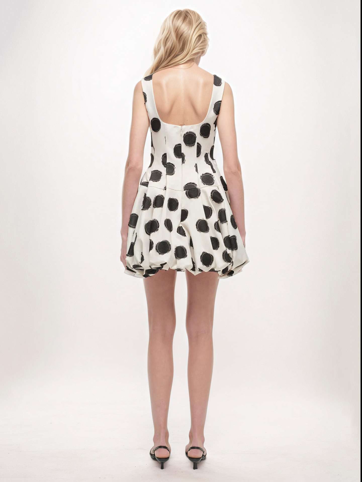 Polka Dot Sleeveless Dress image 4