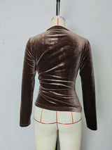 Elegant Wrap Top with Tie Detail image 4