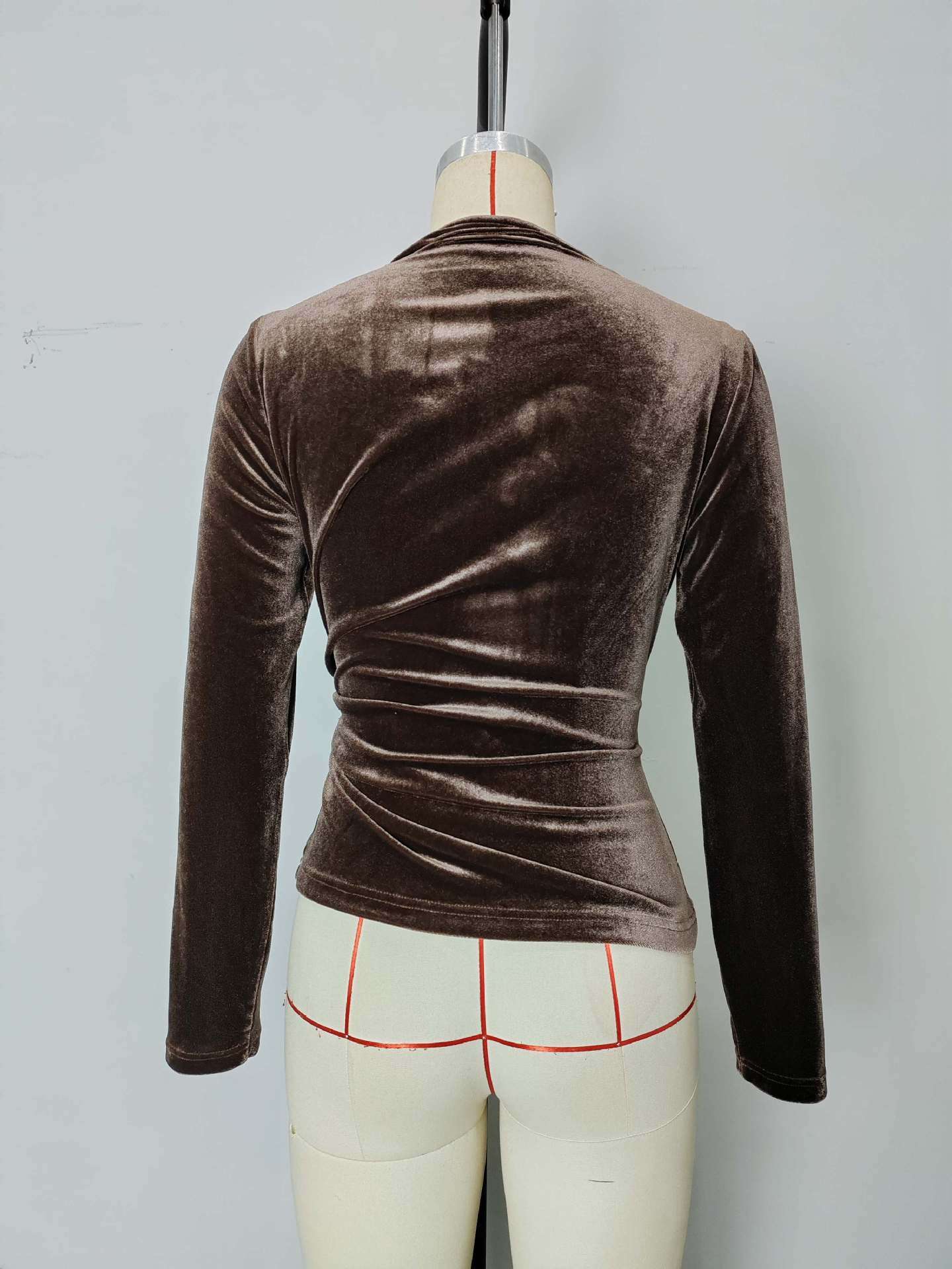 Elegant Wrap Top with Tie Detail image 4