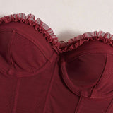 Strapless Crop Top Overbust Corset image 5