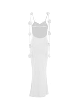 Elegant Bodycon Maxi Dress with Tie Details image 4