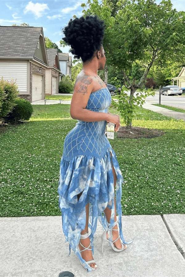 Denim Dreamscape Dress image 1