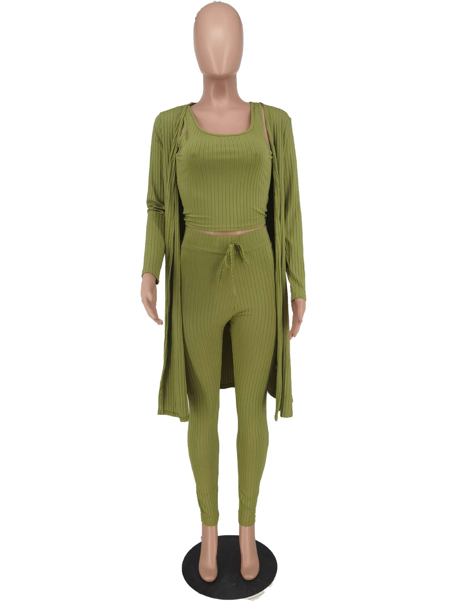 Fashion Solid Three-piece Suit image 7