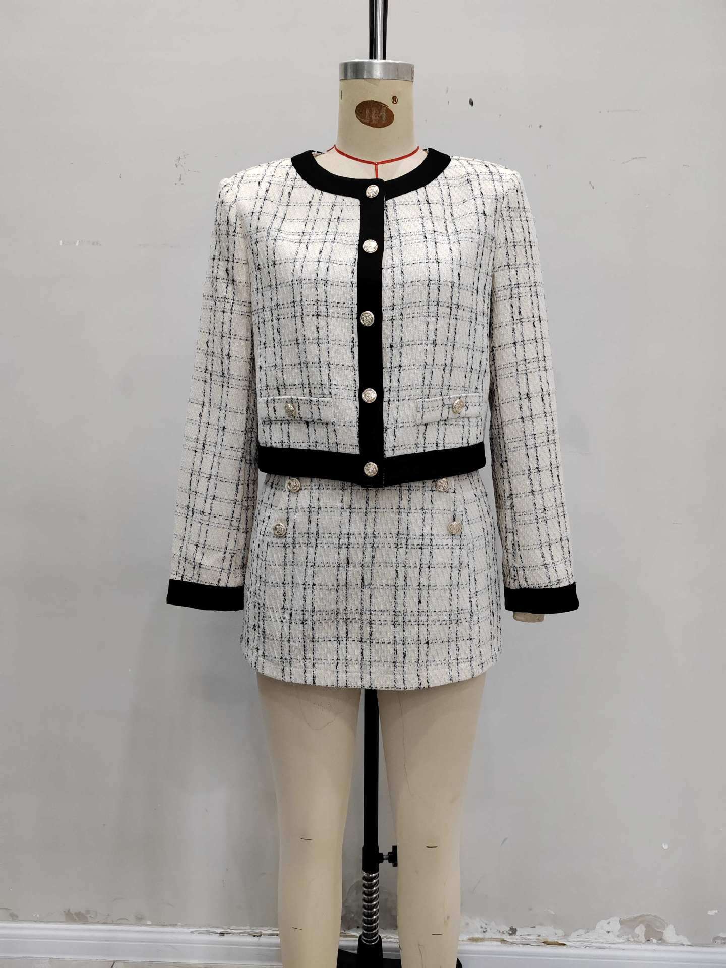 Tweed Coordinated Suit with Trim image 5