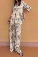 New Spring Printed Co-ords Set - M, Multi White image