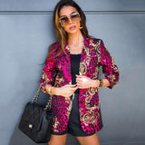 Chic Baroque Print Blazer Jacket image 1