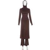 Lounge Set with Flared Pants and Long Top image 2