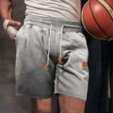 Athletic Sweat Shorts - M, Light Grey image