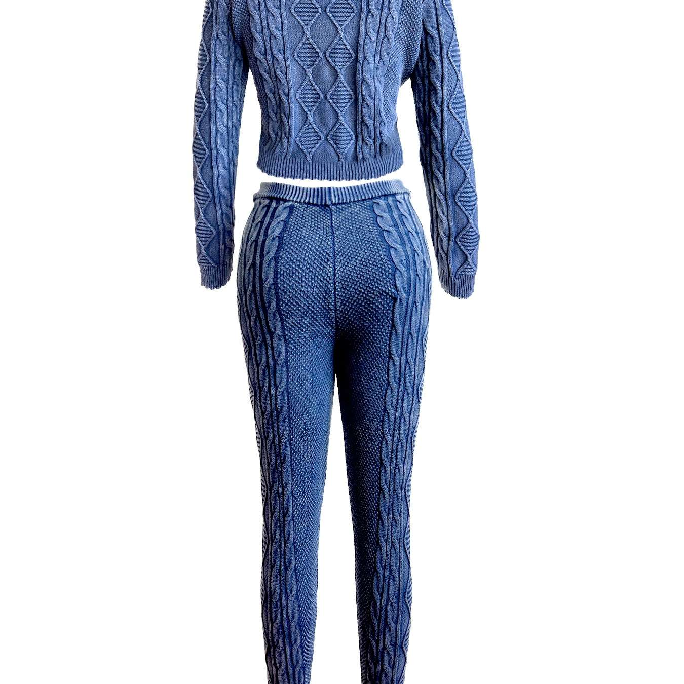 Cropped Sweater & Slim Fit Pants Set image 5