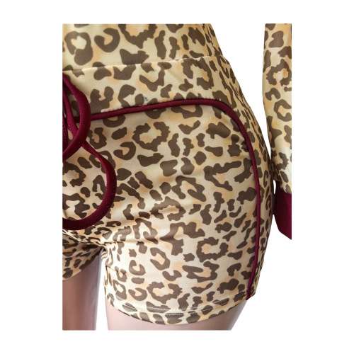 Leopard Print Shorts Tracksuit image 8