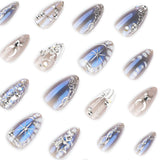 Elegant Grey Accent Nail Art image 4