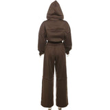 Loose Crop Sweatshirt & Wide Jogger Set image 5