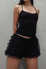 Womens Ruffle Shorts image 0