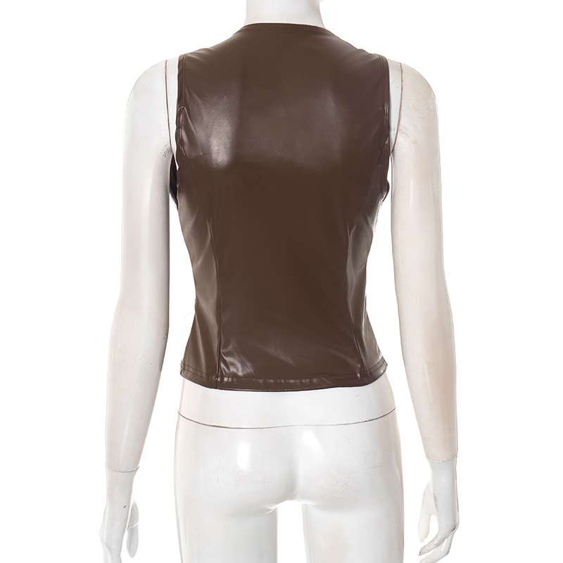 Sleeveless Drawstring Waist Top image 3