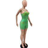 Geometric Print Spaghetti Strap Romper image 6