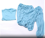 Asymmetrical Draped Tube Top 2-piece Overskirt Set image 7